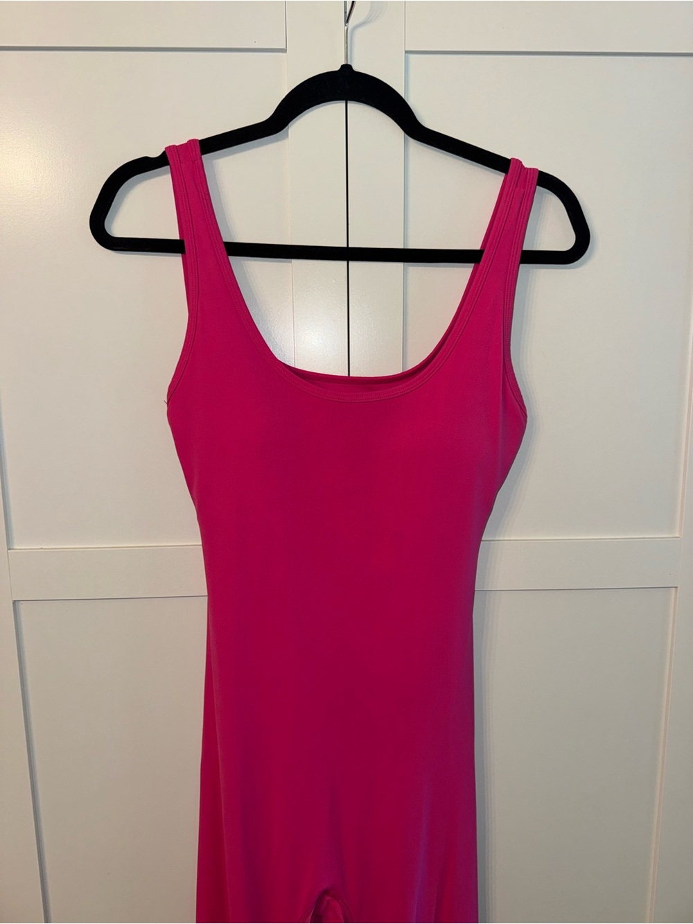 Vibrant Hot Pink Activewear Romper